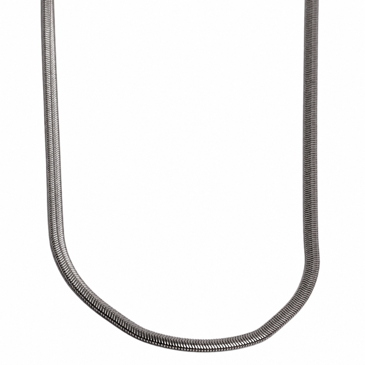Erkek Çelik Yılan (Snake) Örgü Zincir Kolye (65 cm)